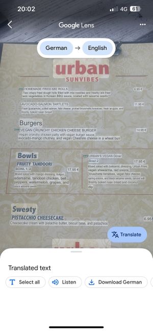   at Urban Kitchen in Heidelberg