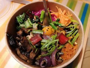 Bibimbap at O Gambuzino in Lisbon