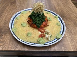 Cabbage steak at O Gambuzino in Lisbon