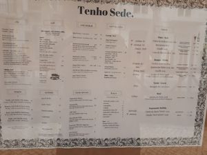 Menu at O Gambuzino in Lisbon