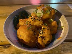 Fried breaded cauliflower  at O Gambuzino in Lisbon