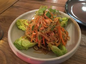 Chayote salad at O Gambuzino in Lisbon
