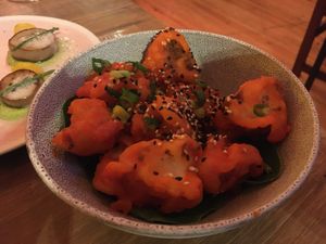 Gochujang cauliflower at O Gambuzino in Lisbon