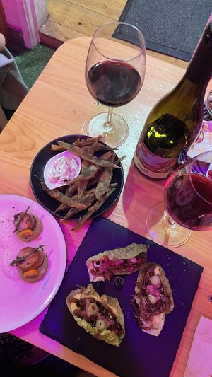 Peixinhos da horta, “vieiras”, tacos de alface #Veganuary at O Gambuzino in Lisbon