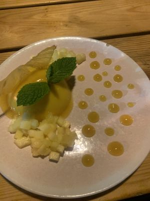 Pina cotta  at O Gambuzino in Lisbon