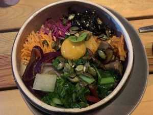 Bibimbap  at O Gambuzino in Lisbon