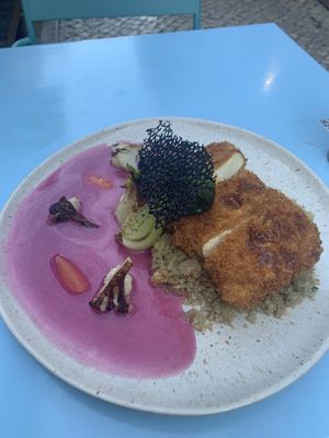 Tofu katzu   at O Gambuzino in Lisbon