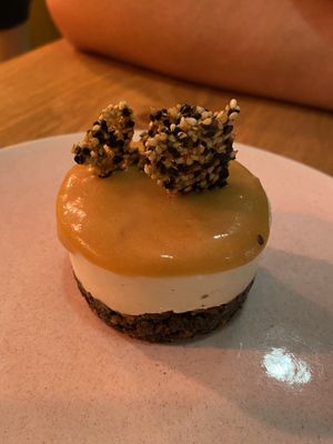 Cheesecake with almond and lime   at O Gambuzino in Lisbon