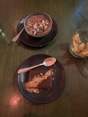 Chocolate mousse and sneakers slice for desert!   at O Gambuzino in Lisbon