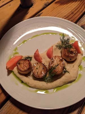 Champignons, aneth, raifort & carottes at O Gambuzino in Lisbon