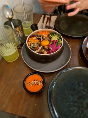 Bibimbap at O Gambuzino in Lisbon