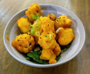 Gochujang cauliflower at O Gambuzino in Lisbon