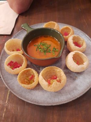 Gazpacho at O Gambuzino in Lisbon