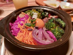Bibimbap at O Gambuzino in Lisbon