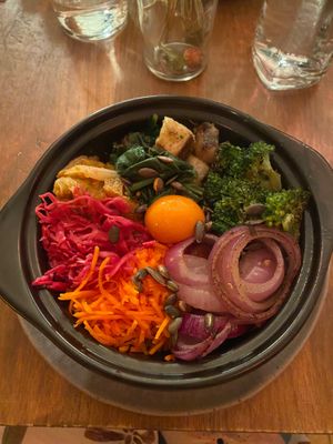 Bibimbap  at O Gambuzino in Lisbon