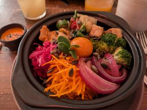 Bibimbap at O Gambuzino in Lisbon