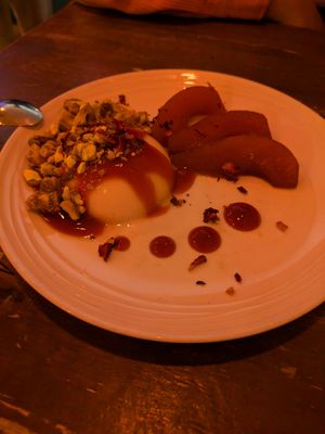 Panna cotta at O Gambuzino in Lisbon