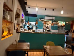 Kitchen at O Gambuzino in Lisbon
