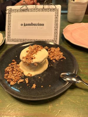 Masala Ginger cheesecake at O Gambuzino in Lisbon