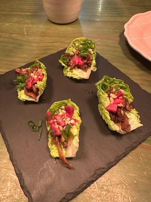 Amazing tacos. Not salad like at O Gambuzino in Lisbon