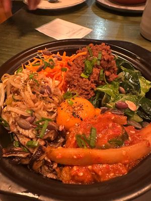 Bibimbap at O Gambuzino in Lisbon