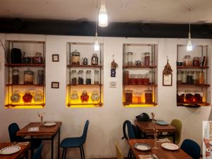 Inside at O Gambuzino in Lisbon