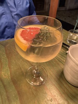 Gin and tonicc  at O Gambuzino in Lisbon