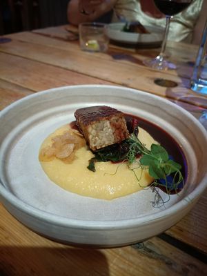 Sunflower seed tempeh at O Gambuzino in Lisbon
