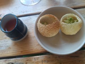 Watermelon and fermented tomato gazpacho at O Gambuzino in Lisbon