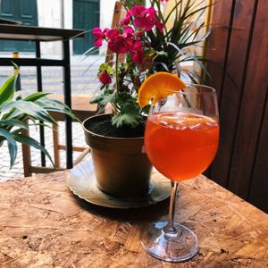 Aperol Spritz at O Gambuzino in Lisbon