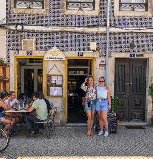Outside... at O Gambuzino in Lisbon