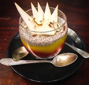 Trifle, inspired by childhood  (vegan, gf) at O Gambuzino in Lisbon