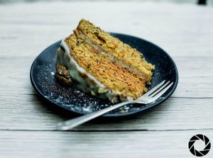 Cake of the day (walnut, orange & carrot) at O Gambuzino in Lisbon
