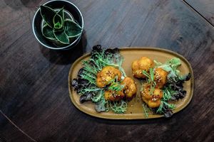 Cauliflower Gochujang - crispy, sticky (vegan, gf)  at O Gambuzino in Lisbon