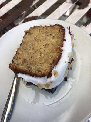 Lemon cake at Slice of Cornwall in Falmouth