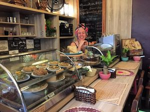 Interior at Gauri Cafe in Sao Paulo
