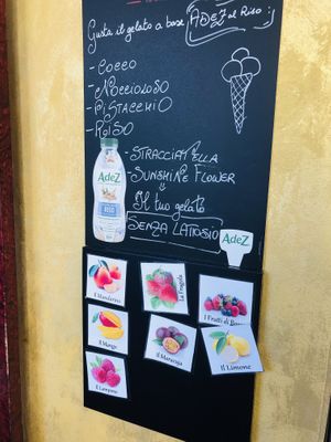 ICE with rice milk  at La Cremeria delle Erbe in Genoa