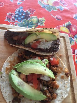 The tacos are amazing. I suggest getting a mix of different tacos, each was either 40 or 45 pesos. Totally worth it.  at Waicura in Loreto