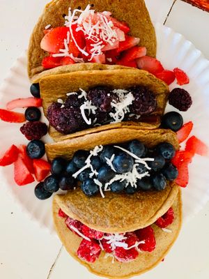Taco Pancakes 🌮 🥞  at Waicura in Loreto