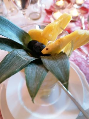 Chiapudding mit Birnencreme und Früchten at Holzschuh's Schwarzwaldhotel in Baiersbronn