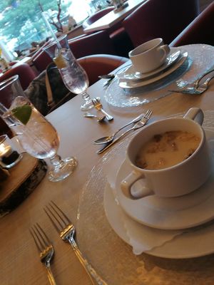 Blumenkohl Cremesuppe at Holzschuh's Schwarzwaldhotel in Baiersbronn