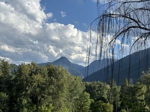 View from the patio  at The Yodelin in Leavenworth