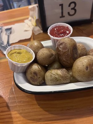 Side of potatoes   at The Yodelin in Leavenworth