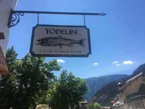 Signage at The Yodelin in Leavenworth