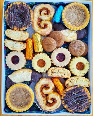 Christmas cookies at Kashew Bakery in Calgary
