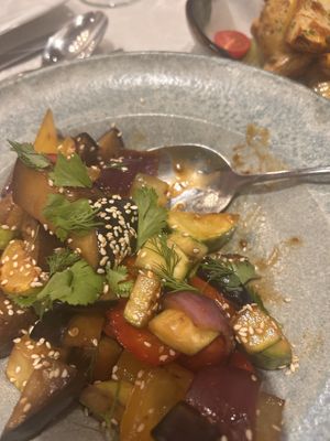 Vegetable stew  at Ayvan in Bukhara