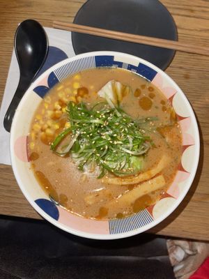 Miso Ginger Vegan Ramen  at Tonchin in New York City