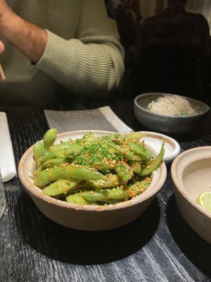 Edamame at Karma Sushi in Copenhagen
