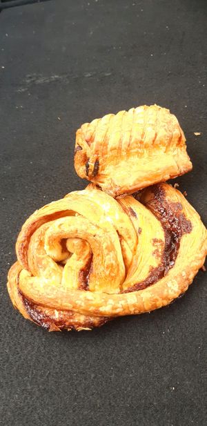 chocolate and cinnamon pastry at Koek en brood in Genk