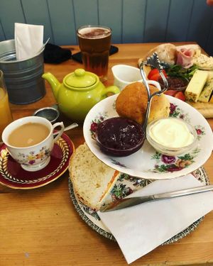 Afternoon tea at Lion Rock Tea Rooms in Cheddar